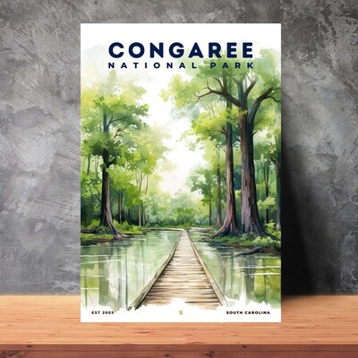 Congaree National Park Poster, Travel Art, Office Poster, Home Decor | S8 - image2